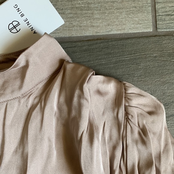 Anine Bing beige long sleeve dress - Picture 5 of 11